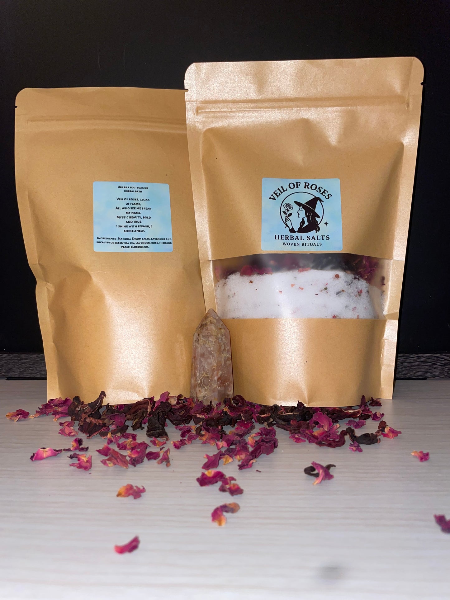 Veil of Roses, herbal salts