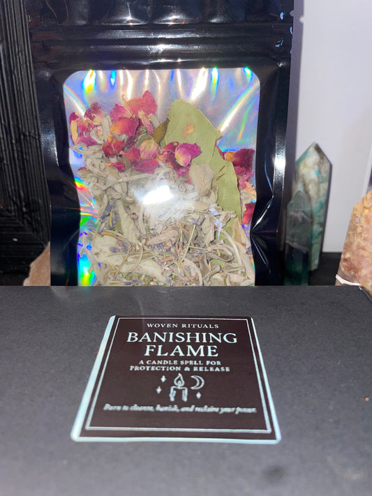 Banishing flame- ritual set