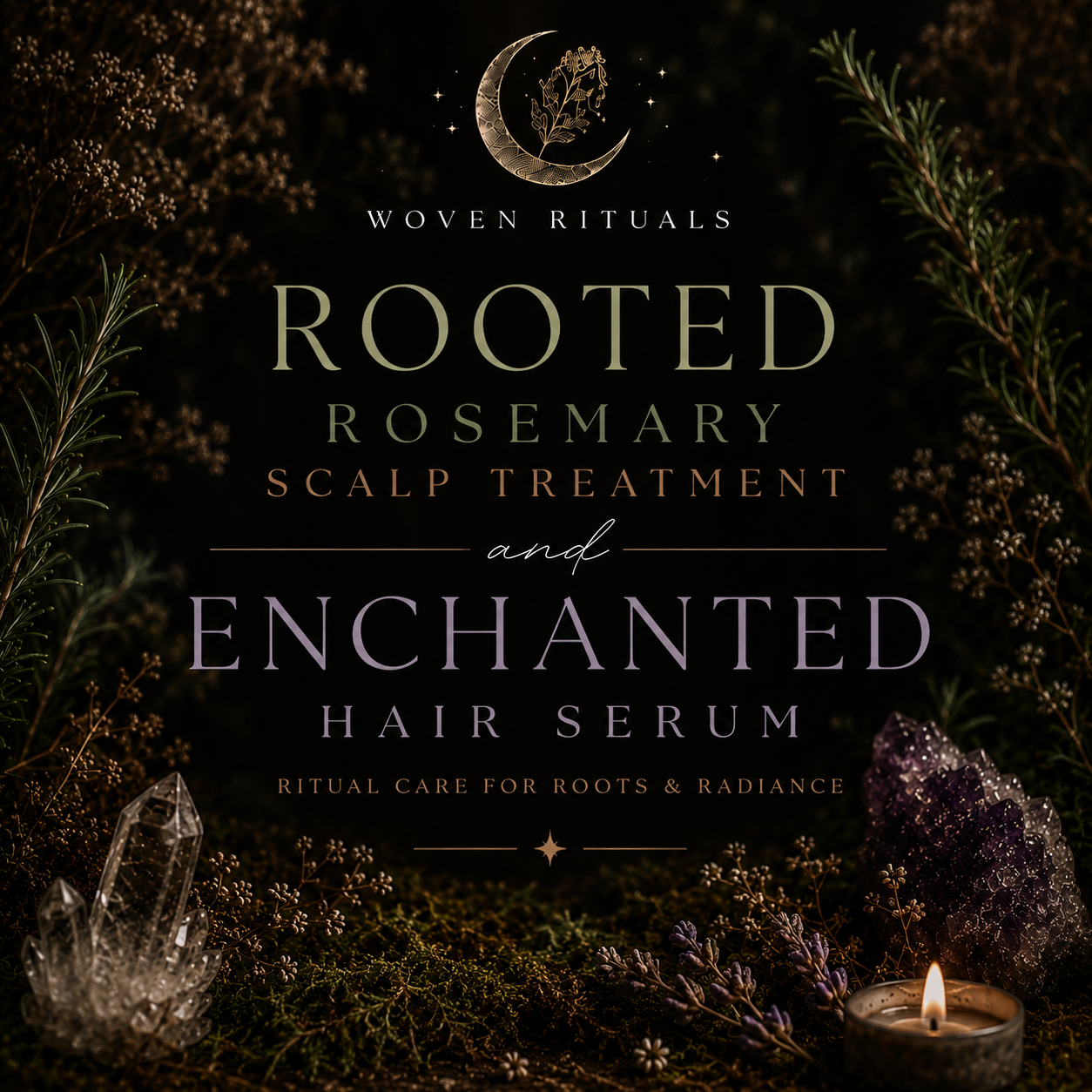 Rooted Rosemary Scalp Treatment & Enchanted Hair Serum PR Hair Ritual Duo