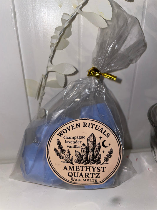 Amethyst quartz wax melts