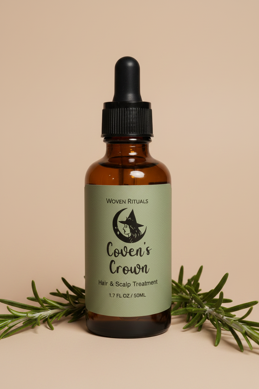 Coven’s Crown•Rooted, Rosemary scalp treatment