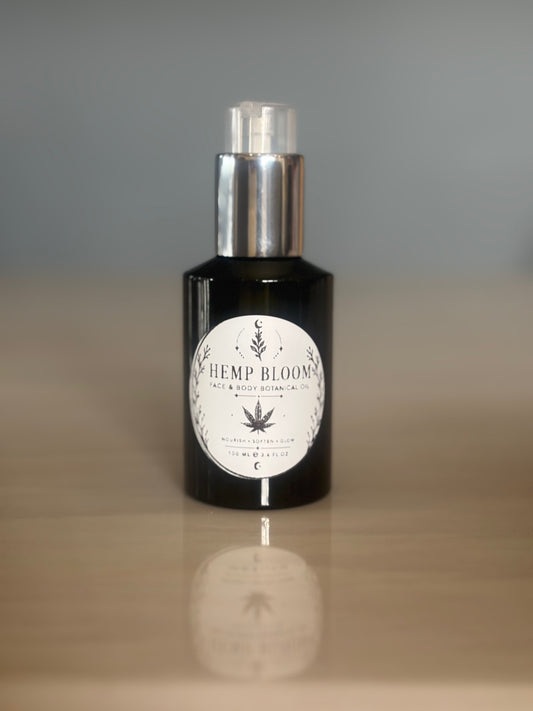 Hemp Bloom Botanical Face & Body Oil – 100ml