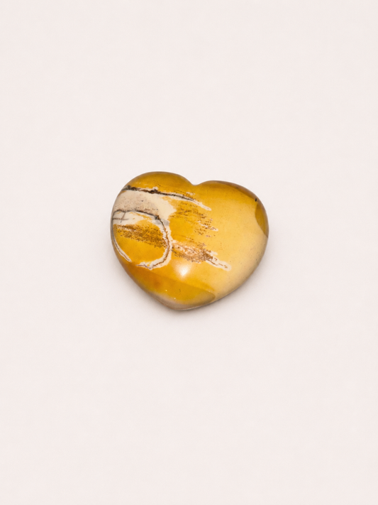 Natural Yellow Heart Crystal